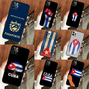 Cuba Flag Funda For iPhone 14 12 11 13 15 16 Pro Max Mini X XS XR Plus Phone Case Cover