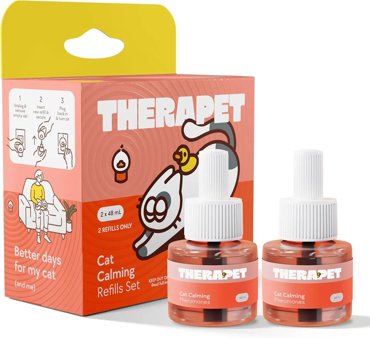 TherapetMD Cat Calming Diffuser Refill Kit (2-Pack, 60-Day Supply