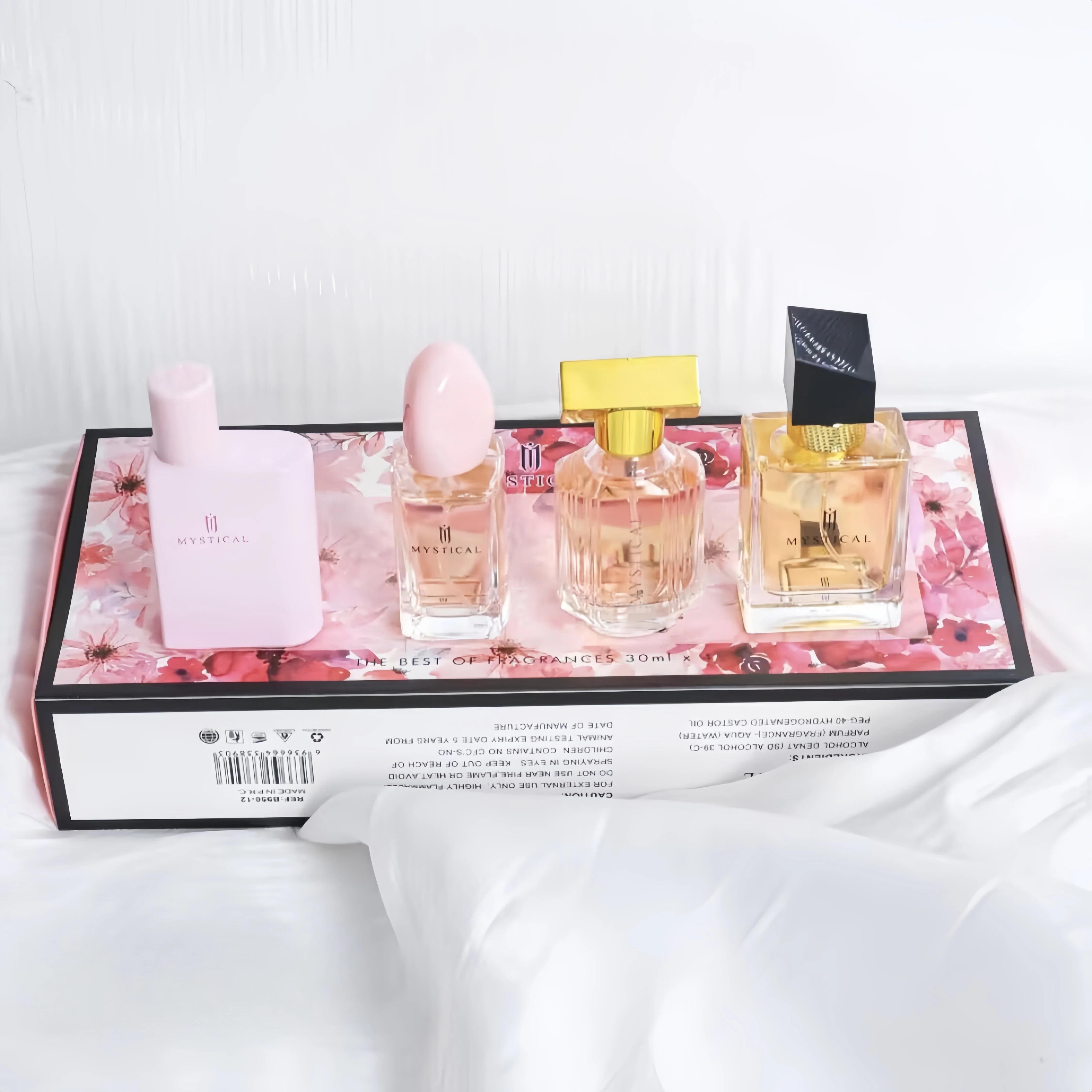 MYSTICAL Women's Perfume Set ( 30Ml*4 )| Romantic Floral & Fruity Notes | Sophisticated Fragrance for Work | Dating & Parties,Portable Bottle | Ideal Gift for Birthday& Anniversary |  Light & Non-Greasy | pheromone perfume