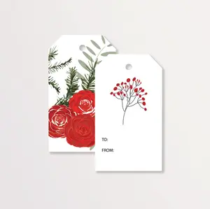 Christmas Posies Gift Tags