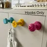 Cute Screw Design Adhesive Hooks, Wall Mounted Hook, No Drilling Creative Storage Solutions, Wall Door Closet Organizer, Hang Hats Bags Keys Small Items, Home Organizer Hook, Key Hooks For Wall
