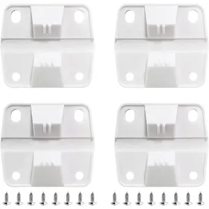 Cooler Replacement Plastic Hinges & Screws Set - Compatible with Coleman Coolers 5253 6262 6270 Cooler Hinges Replacement - for Rubbermaid Cooler Hinges (Set of 4)