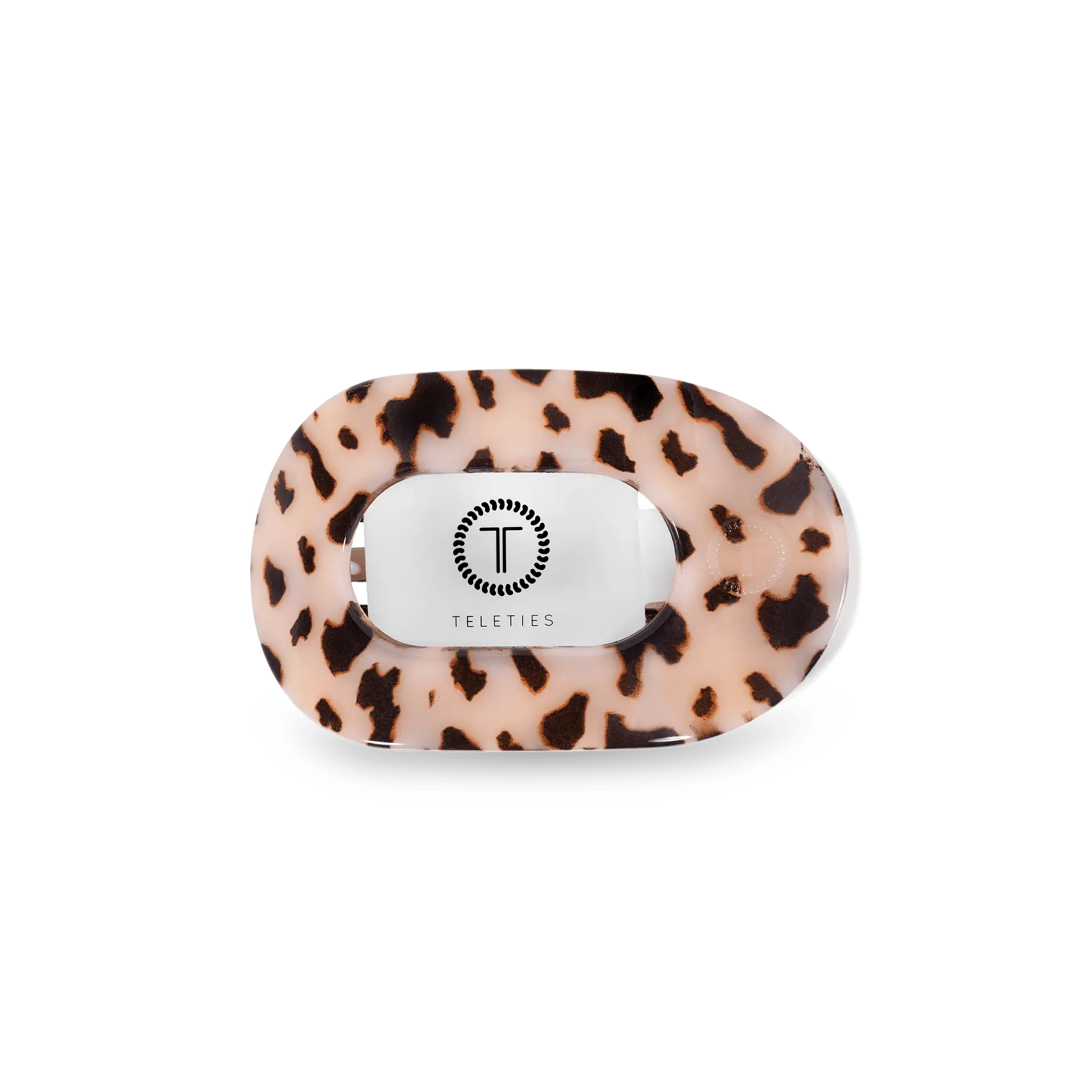 TELETIES - Blonde Tortoise Small Flat Round Hair Clip - Lay Flat, Strong Grip, Nearly Unbreakable