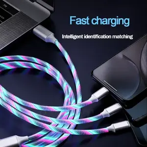 3 in 1 LED Fast Charging Cable Adapter For iPhone ,LED Fast Charging Cable Adapter For iPhone Micro U,Fast Charging Cable Adapter For iPhone Micro USB T