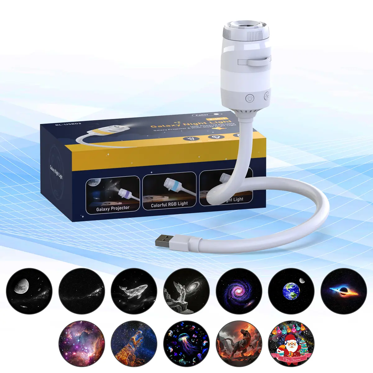 Galaxy Projector 2-in-1 Starry Sky Projector, Galaxy Star Projector Starry Projector Light, Galaxy Dual-Mode Night Light, Galaxy Projector USB