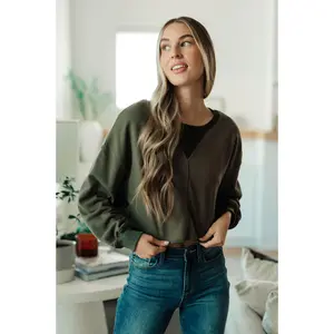 Just a Casual Crop Pullover