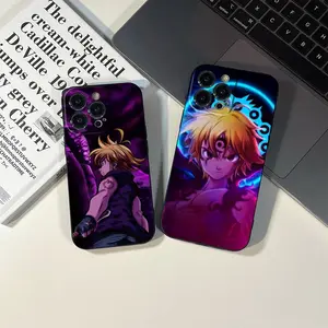 Meliodas Anime Animal Cute Phone Case, Wear-Resistant Black Cover for iPhone 17 Air, 17 Pro Max, 16, 15, 15 Plus, 14, 13 Max, 12, 11, XR, XS, Mini, SE 2020, 8, 7 - Cute Phone Accessories