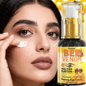 60g Bee Venom Eye Cream, Firming & Moisturizing Eye Cream with Bee Venom, Collagen & Caffeine, Fast-Absorbing, Day & Night Use, Deeply Moisturizes & Nourishes, Men & Women, Eye Lift Cream, 24h hydration, Eye Treatments