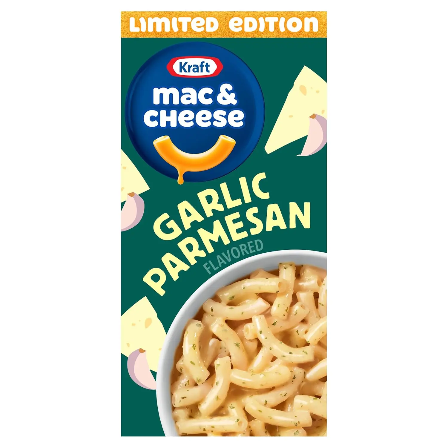Garlic Parmesan Flavored Mac & Cheese Macaroni and Cheese Sauce Mix, Dinner Sides, 7.25 oz Box