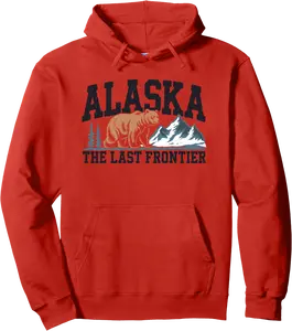 Alaska The Last Frontier Alaskan Denali Anchorage Wilderness Pullover Hoodie - Tamauziabro Shop 89B0DH4N93LS