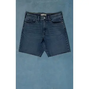 Pacsun Men's Harrison Cutoff Baggy Jean Shorts Medium Blue