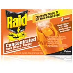 Johnson Wax 81590 Raid Concentrated Deep Reach Fogger Triple Pack - Pack of 12