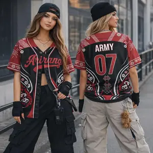 Custom Arirang Bangtag World Tour Baseball Jersey, Kpop Concert Fan Shirt, Personalized Korean Music Merch, Unisex Button Up Sports Tee, Gift for Kpop Lovers and ARMY Fans