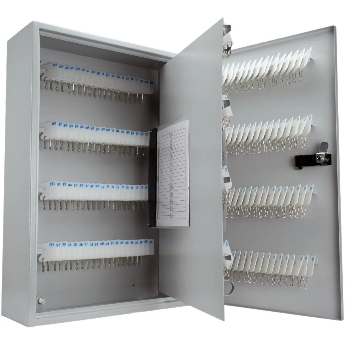 212 MAIN 240-Key Combination Lock Box, Solid Steel Key Storage with Numbered Tags, Anti-Theft Safes for Office Commercial Furniture Security