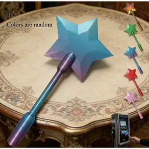 3D Printed Wand Payment Device, Tap-to-Pay Wand, Tap-to-Pay Credit Card Wand, Starlight Wand Contactless Payment Card Holder, Magic Star Wand Contactless Payment Card Holder, Suitable for Various Card Payment Scenarios