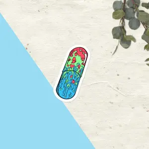 Love & Hate Pill Sticker