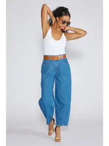 Etica Relaxed, tapered Iris jean in Lagoon Bay, made with Refibra Tencel