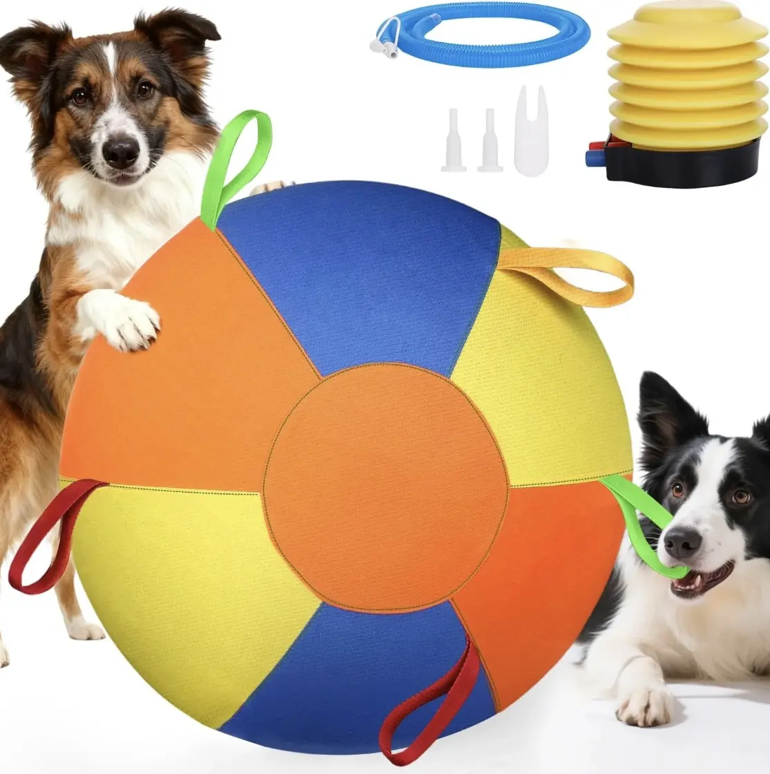Dog Ball Dog Toys, Cattle Dog Polo Ball, Australian Shepherd Dog Polo, Dog Giant Bail Toy, Full Set Of Dog Ball Golden Retriever Bite Ball To Relieve Boredom Ball To Tease Shiba Inu Corgi Self-Hi Pet Training Ball Outdoor