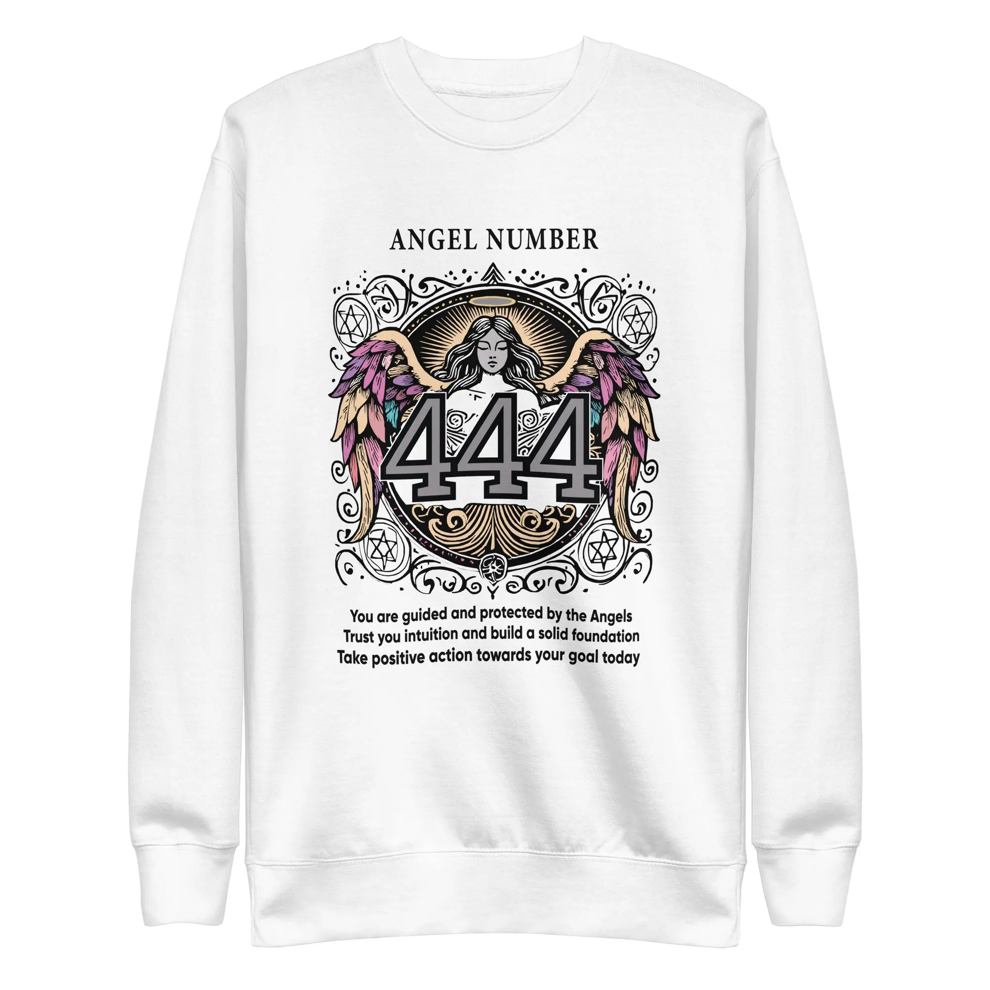 Angel Collection / Angelic - Unisex Sweatshirt / Angel Number 444 Message & Graphics