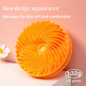 Tiktok pop-up double-sided silicone cleaning bath brush multifunctional silicone bath scrubber baby bath Bath Massage Wash