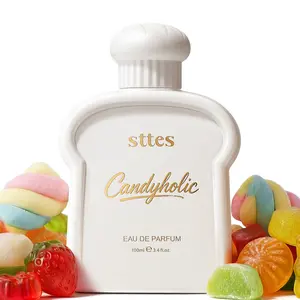 Sttes Candyholic Eau de Parfum for Women 3.4 Fl Oz / 100ml – Sweet Candy Perfume with Cotton Candy, Butterscotch & Vanilla, Candyholic Gourmand Fragrance, Long Lasting Women's Perfume Gift