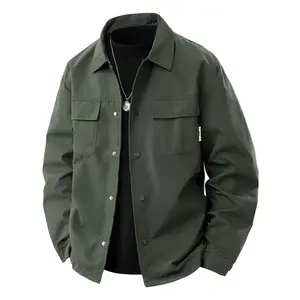 Men’s Lightweight Casual Jacket, Stand Collar Design, Windproof Outdoor Jacket for Leisure Activities, Ideal for Daily Use