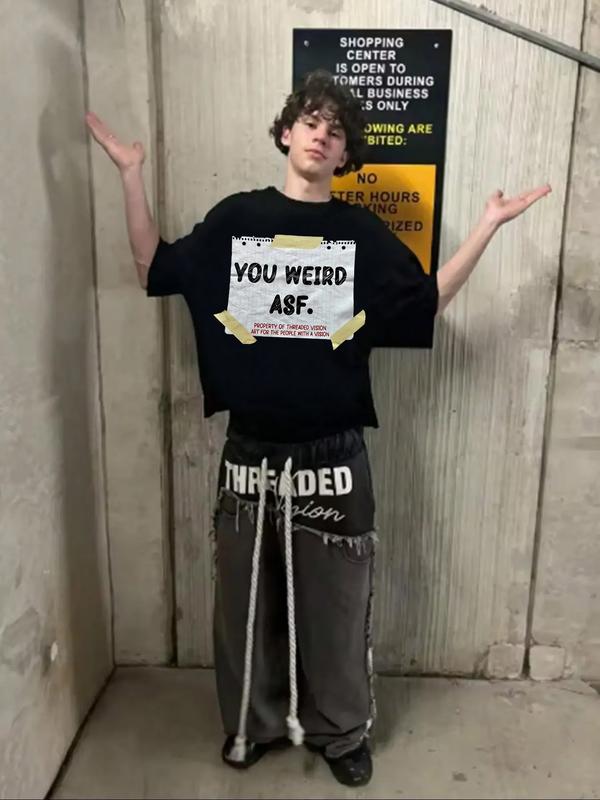 Men's Short Sleeve Cotton Blend Crop Top, Unique Design for Casual Summer Wear, Street Fashion Essential for Trendsetters