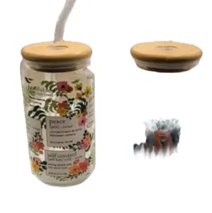 Designer Glass Without Straw Cleaner