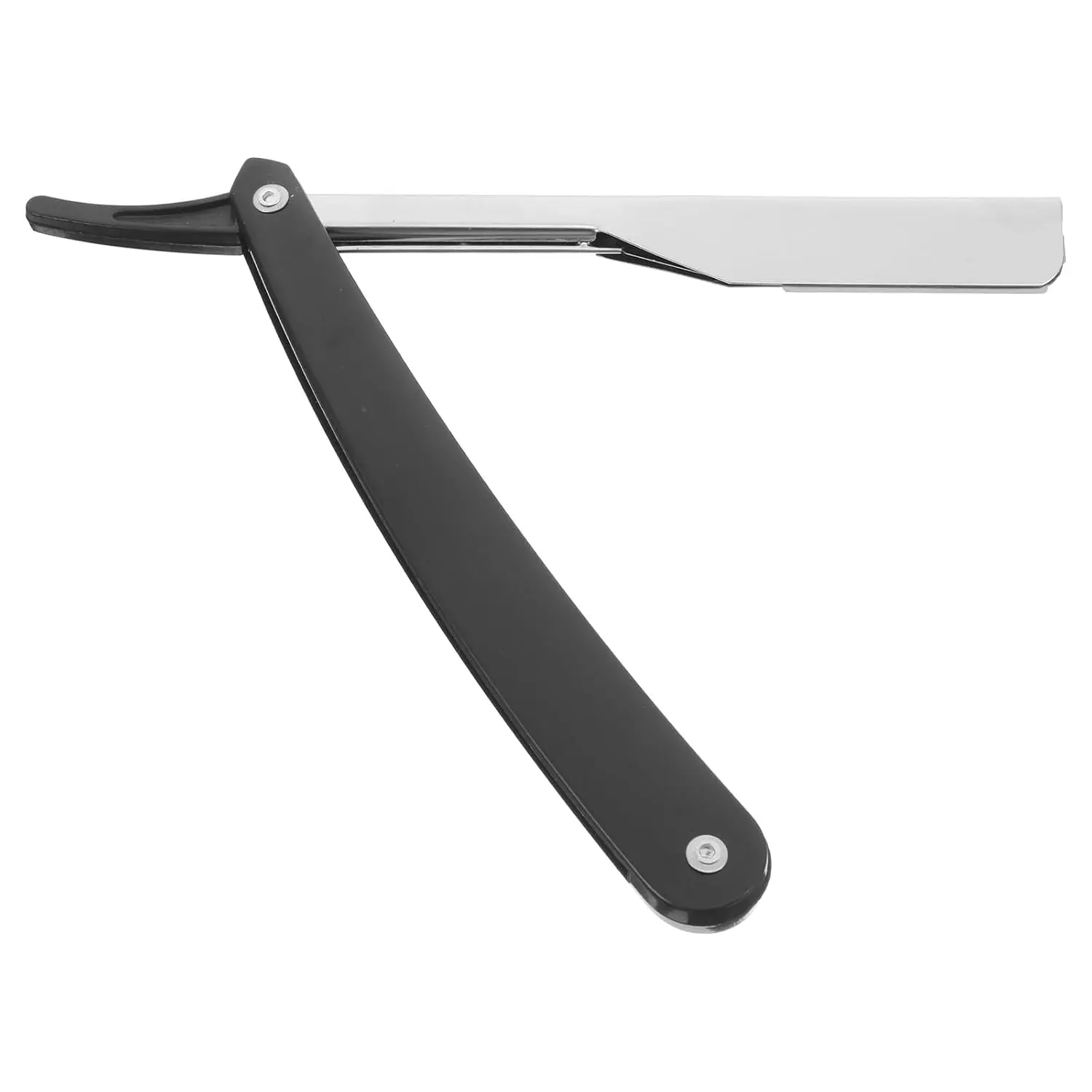 Manual Razor for Men Vintage Straight Edge Shaving Razor Portable Metal Shaving with Easy-Open Guard for Beard Sideburns and Hair Shaping