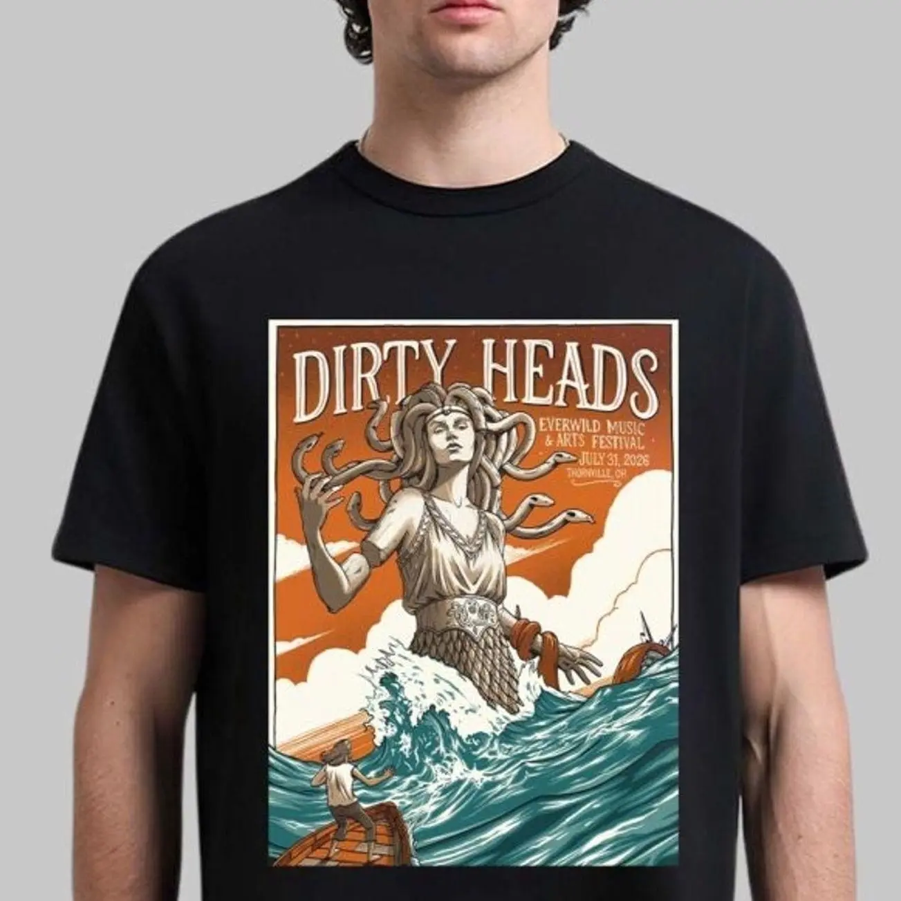 Dirty Heads Thornville Ohio 2026 Exclusive Festival Poster Everwild Music And Arts Festival On July 31 2026 Unisex T-Shirt EOD MG5