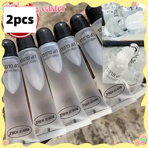 [Buy one get one free] Transparent lip gloss, moisturizing Hydrating lip oil, lip gloss primer, high-gloss lip gloss for bright makeup and lip care cosmetics, Moisturizer, 18ml