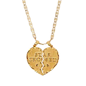 Star-Crossed Broken Heart Necklace