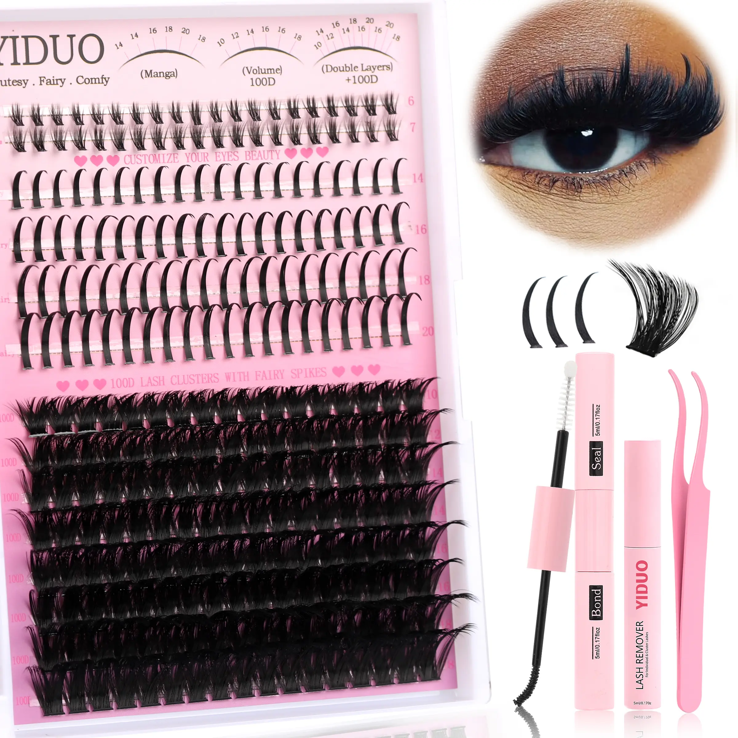 100D Spikes Lash Kit