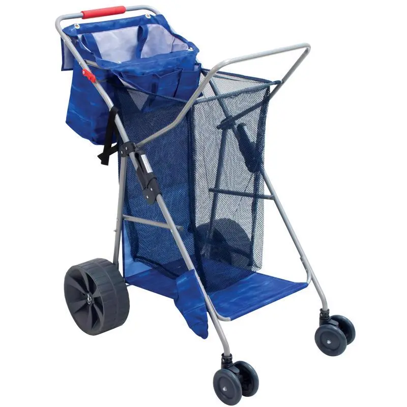 Rio 8058805 41 x 27 x 36.3 in. Collapsible Beach Cart, Gray