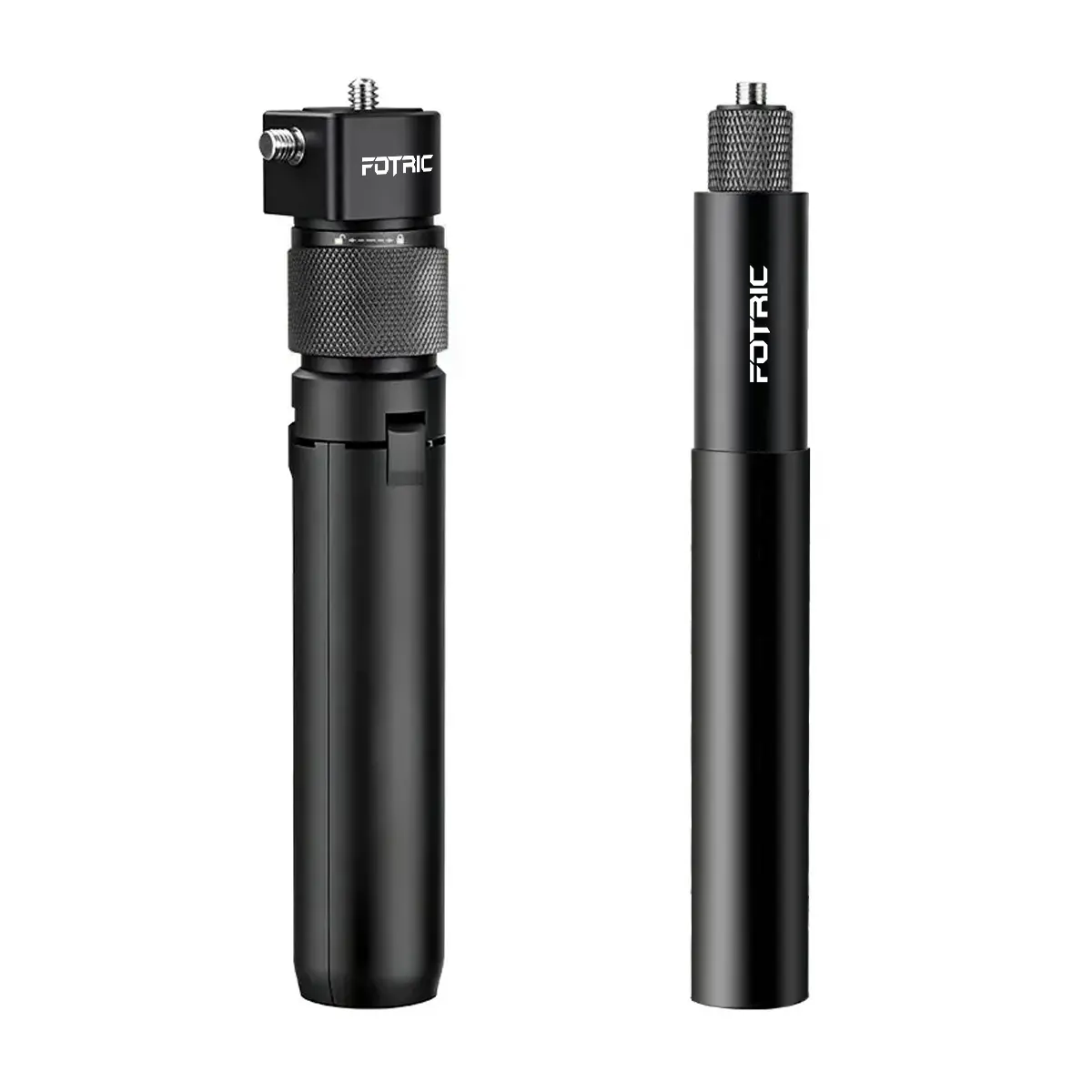 FOTRIC Invisible Bullet Time Selfie Stick & Rotating Handle Tripod for Insta360 X5/X4/X3/ONE X2 /ONE RS, DJI OSMO 360 & GoPro, Universal 1/4” Thread Panoramic & Action Camera Accessories for Travel & Sports, Camera Photo Accessories, Selfie Stick Stand