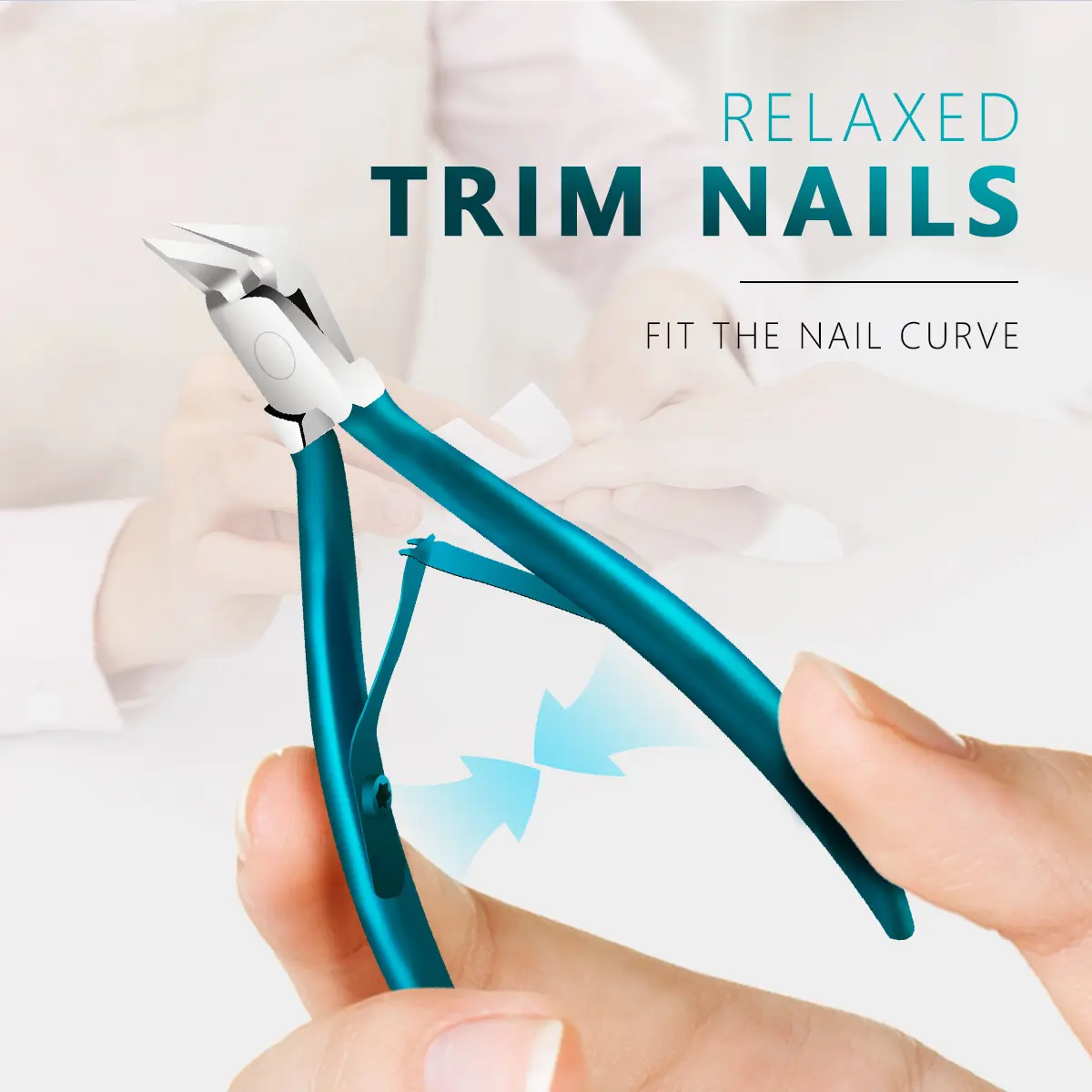 Professional Thick Nail Pro Clipper - Ultra Sharp Stainless Steel, Diagonal Cutting Edge for Curved Skin, Manicure & Pedicure Tool, Nail Art Ready Home & Gift Item