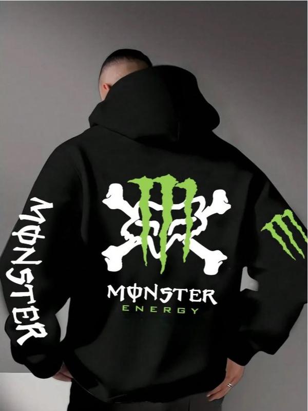 Black and Purple Monster Energy Claw Streetwear Hoodie, Graphic Racing Crossover Pullover, Motocross Hip Hop, Unisex Casual, Fullsize S-5XL 50/50 Cotton/Polyester Blend, Drift & Motorsport Lifestyle Apparel