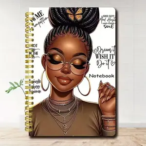 New Best-Selling A5 Women Sketchbook Spiral Bound Coloring Book Drawing Fill-In Notebook, Perfect for Art Lovers and Students