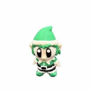 Mini Elf Articulating Figurine – 3D Printed Christmas Desk Buddy (2” Tall)