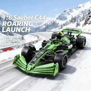 1428 Piece Fashion Super Car Model Kit, Assembly Building Set, Streamlined Body Design, Christmas Gift, Birthday Party Favor, Building Block Sets