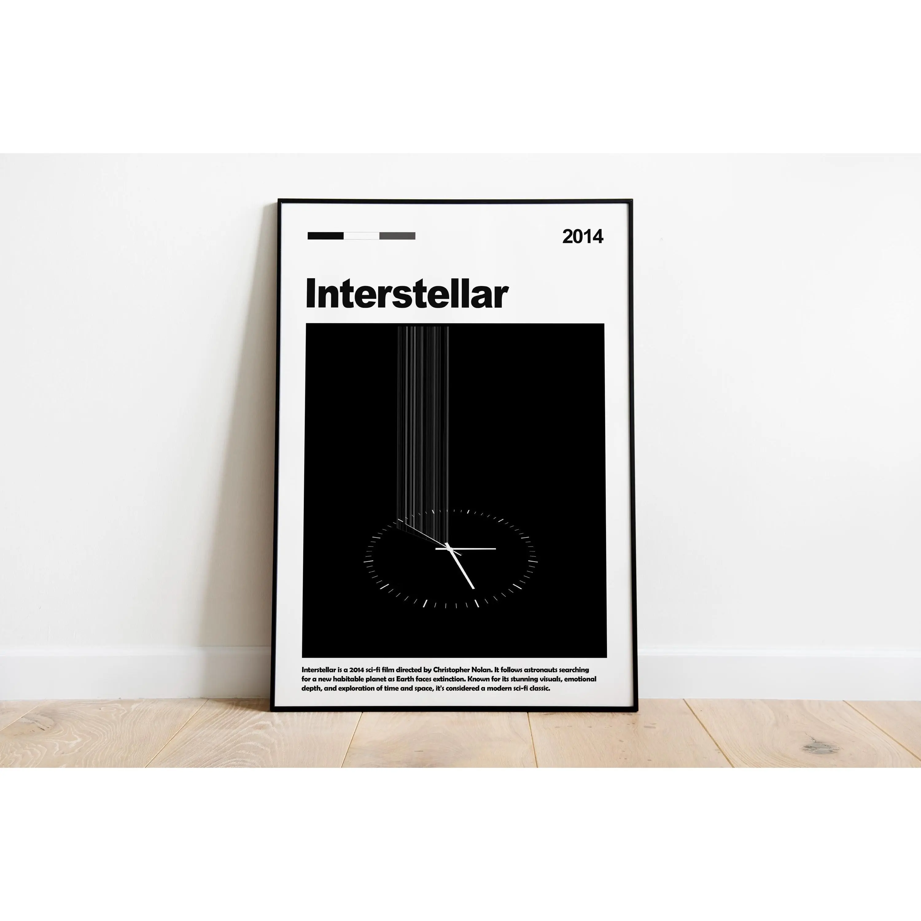 Interstellar Movie Poster, Interstellar Poster, Midcentury Art, Minimalist Art, Retro Poster, Vintage Poster, Home Decor (No Frame)