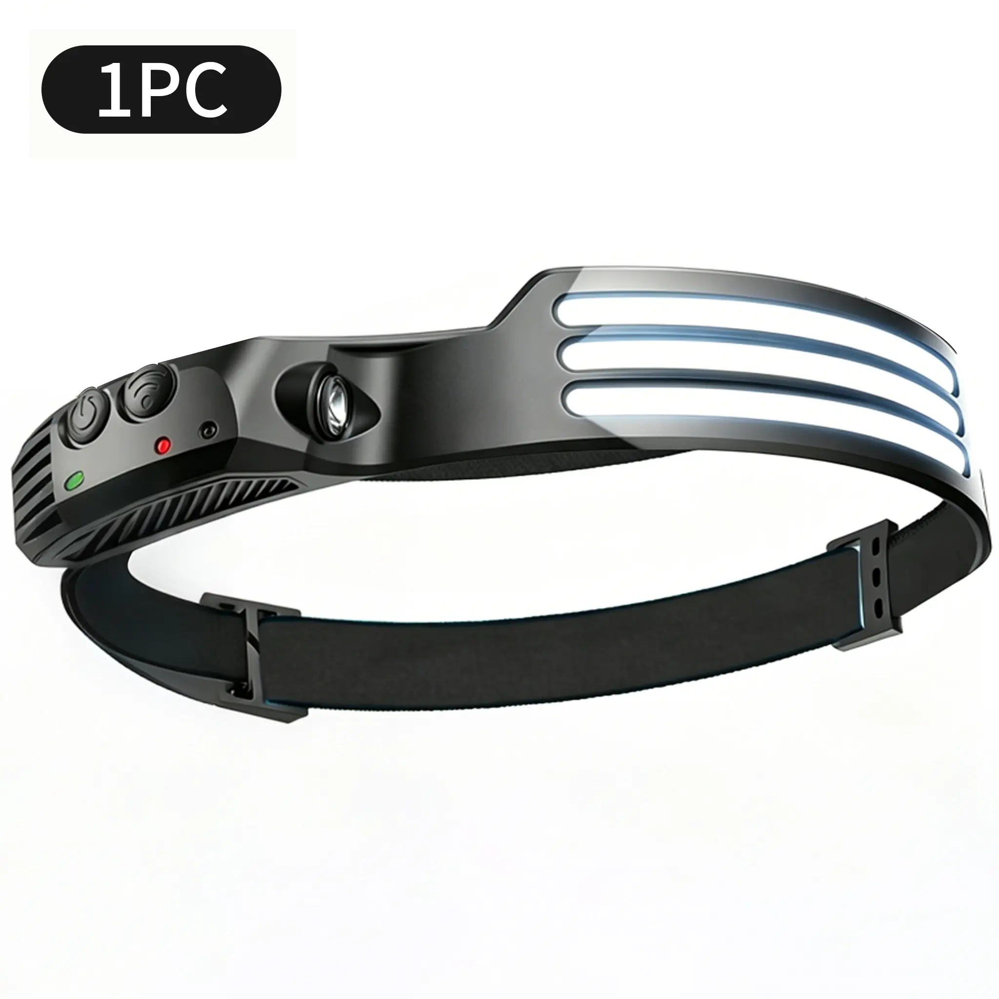 Rechargeable Super Bright LED Headlamp - Rechargeable Tactical Light, 230° Wide Beam, Waterproof, Motion Sensor, High Lumen for Camping, Hiking, Father's Gift (Home Improvement Portable Lighting)