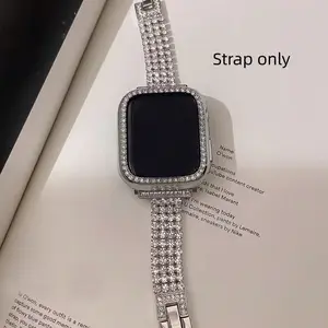 1PC Metallic Diamond Apple Watch Bands, Smart Watch Straps, Smart Watch Accessories, Compatible with Apple Watch 38/40/41/42/44/45/46/49mm, Suitable for Apple Watch Series Ultra/SE/11/10/9/8/7/6/5/4/3/2/1 (Only the band is included; no watch or case)
