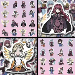 48 Pcs Q Version Anime Character Stickers for Phone Cases, Laptop Skins, Notebooks, Scrapbooks, Versatile Decals