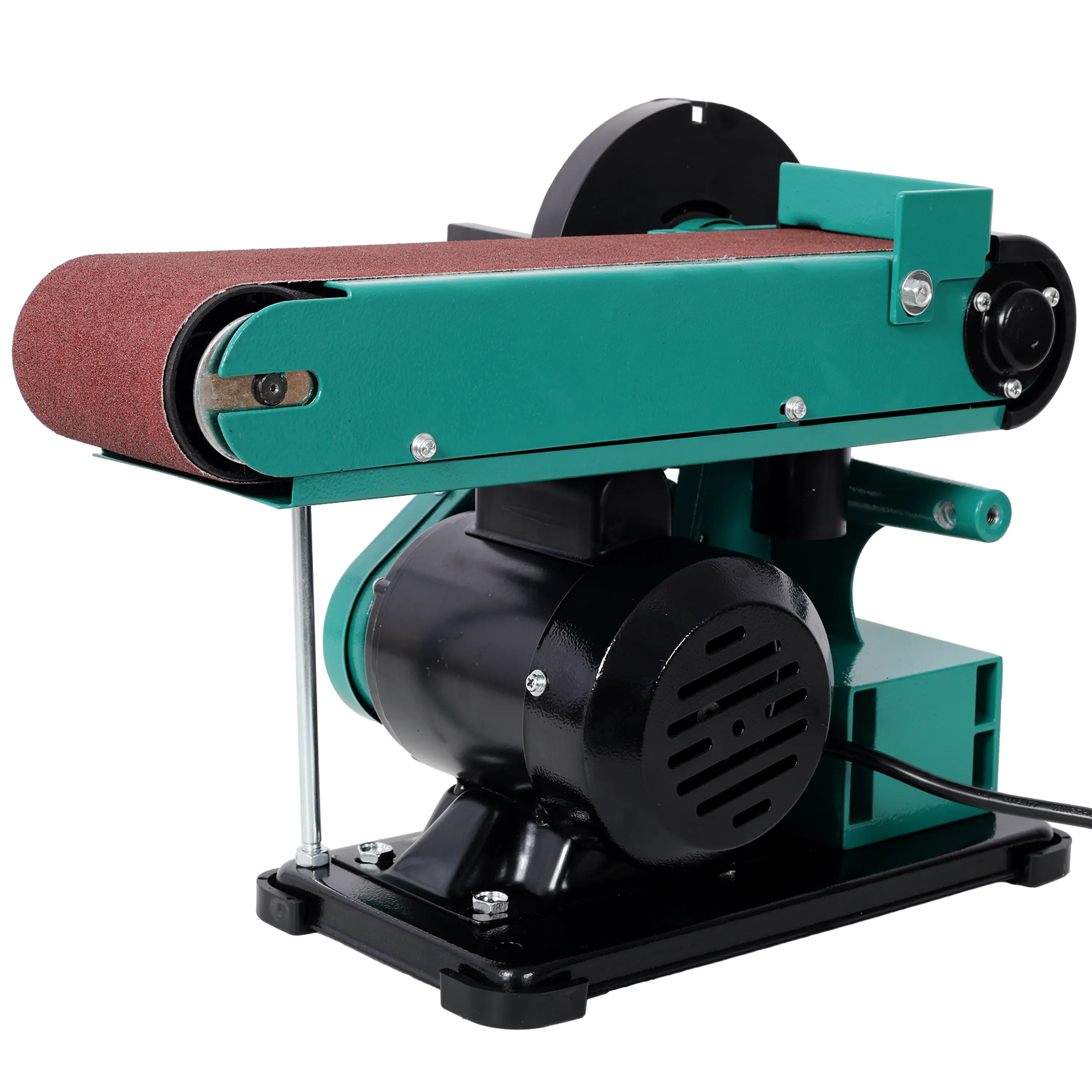 Donext 4"x36" Belt Sander with 6" Disc Polisher Grinder - 120V/60Hz Green, Abrasive Belt, Beveling Tabletop, Consistent Power, Large-Area Sanding Tasks, Detail Work, 11.80 lbs, 19.60" L x14.00" W x12.50" H & 20.10" L x11.00" W x13.20" H Dimensions