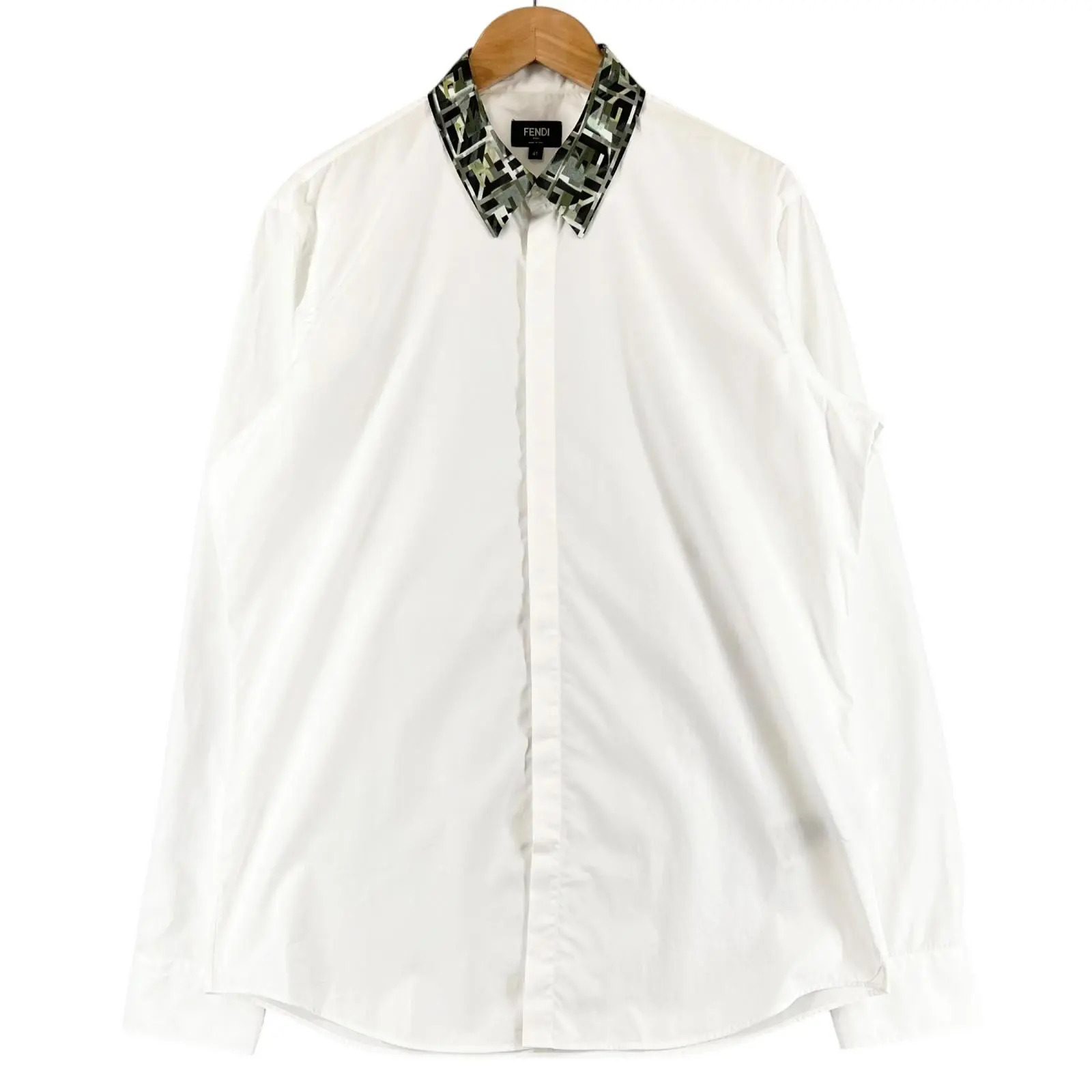 Pre-owned FENDI Cotton Small Leather Goods Long Sleeve Shirt