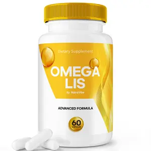 Omega Lis - OmegaLis Advanced Formula 1000mg Capsules with Natural Ingredients for Health & Wellness 60 Count