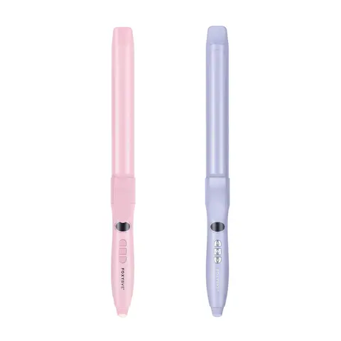 FoxyBae Bounce Bae 1.25” Long Barrel Curling Iron – Tourmaline Ceramic Spring Clip Curler for Waves & Curls, Frizz Control, Shine