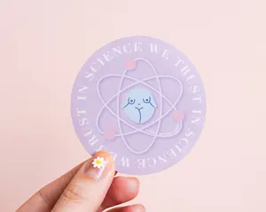 In Science We Trust Vinyl Sticker