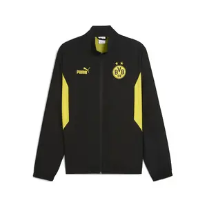 PUMA Mens Bvb Ftblarchive Jacket Athletic Outerwear Casual - Black